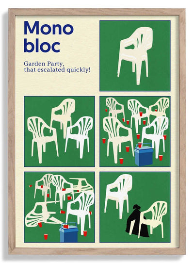 Poster Monobloc Five Squares door Rosi Feist