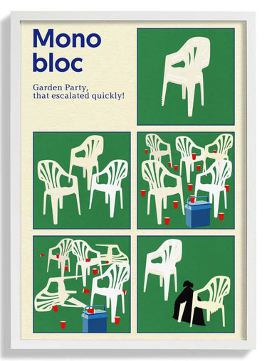 Poster Monobloc Five Squares by Rosi Feist - Kuriosis Fine Art GmbH