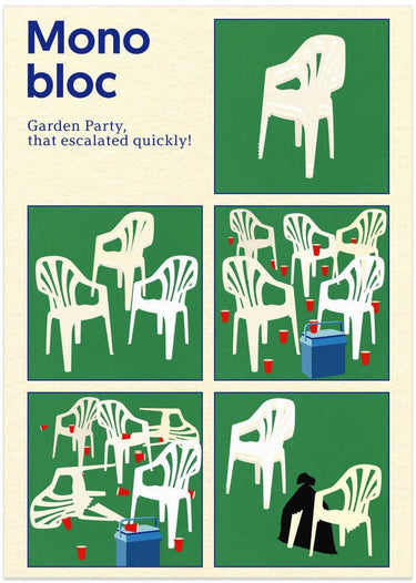 Poster Monobloc Five Squares by Rosi Feist - Kuriosis Fine Art GmbH