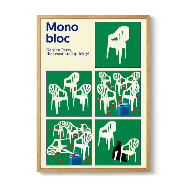 Poster Monobloc Five Squares by Rosi Feist