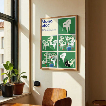 Poster Monobloc Five Squares by Rosi Feist - Kuriosis Fine Art GmbH