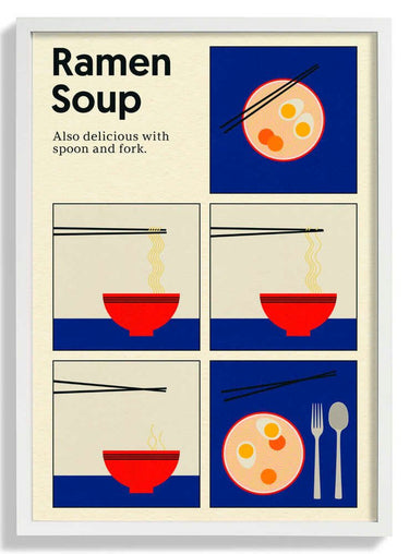 Poster Ramen Soup by Rosi Feist - Kuriosis Fine Art GmbH