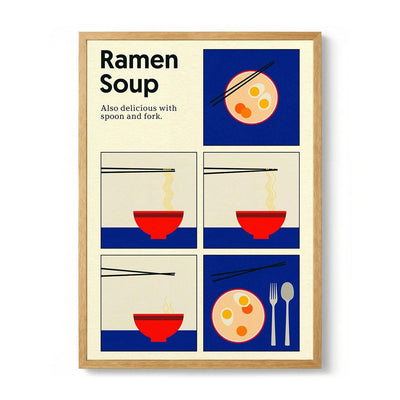 Poster Ramen Soup di Rosi Feist