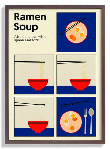 Poster Ramen Soup by Rosi Feist - Kuriosis Fine Art GmbH