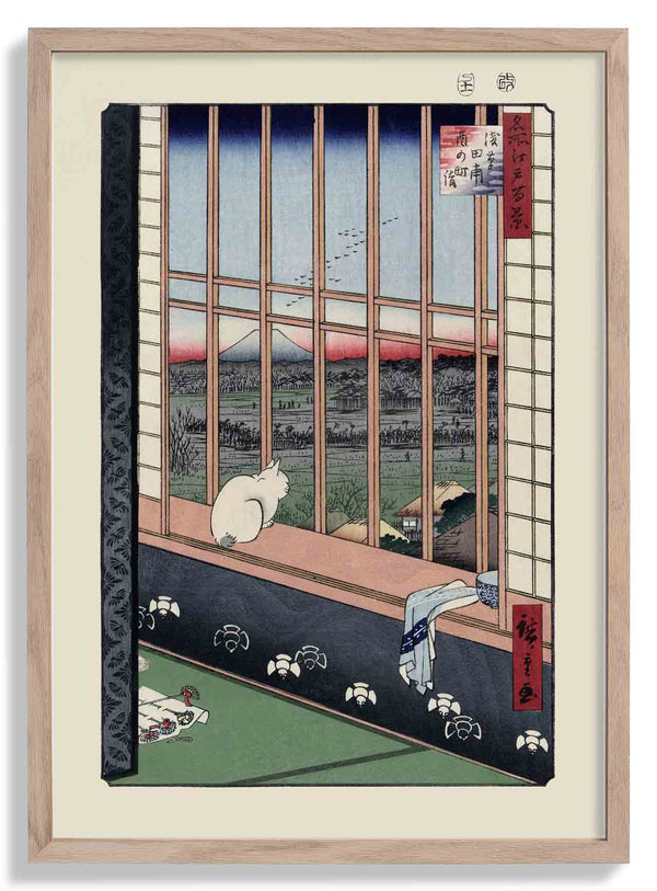 Procession to the Torinomachi festival in the rice fields of Asakusa di Hiroshige