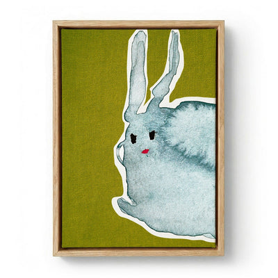 Rabbit Green Canvas1 by Christina