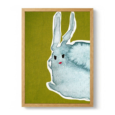 Rabbit Green Canvas1 door Christina