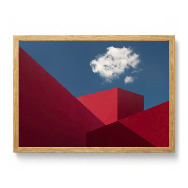 Red Forms Blue Sky by Hugo Borges