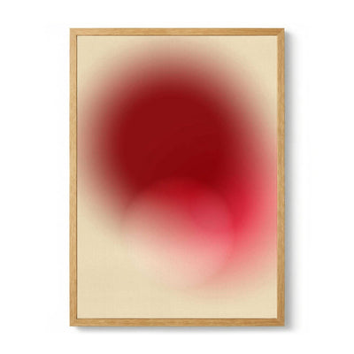 Red Gradient Aura di Dina Dankers – Poster Minimalista