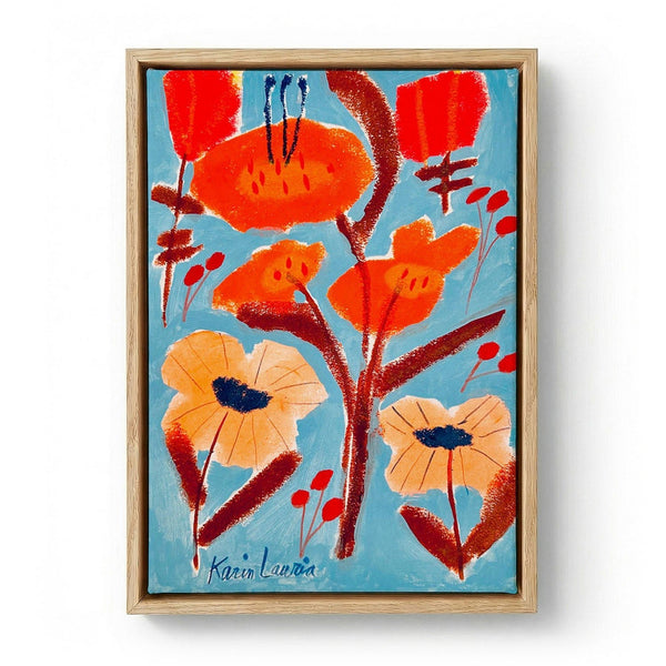 Red, Orange, and Peach Floral by Karin Lauria - Kuriosis Fine Art GmbH