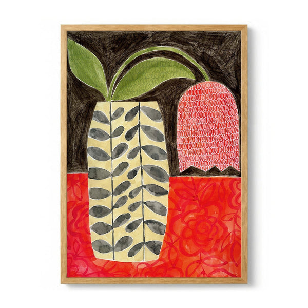 Red Tulip In A Modern Vase by Susan Black