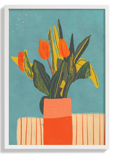 Red tulips By Gigi Rosado - Kuriosis Fine Art GmbH