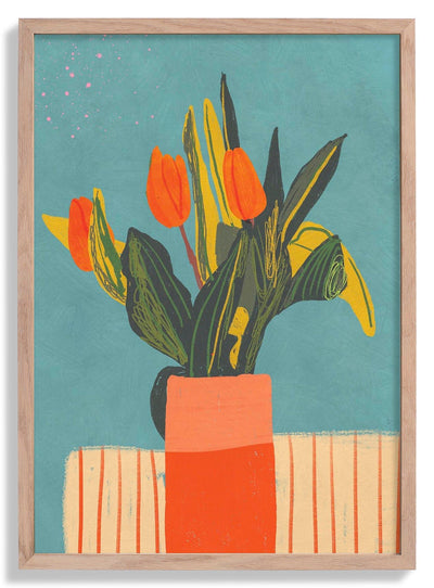 Red tulips By Gigi Rosado