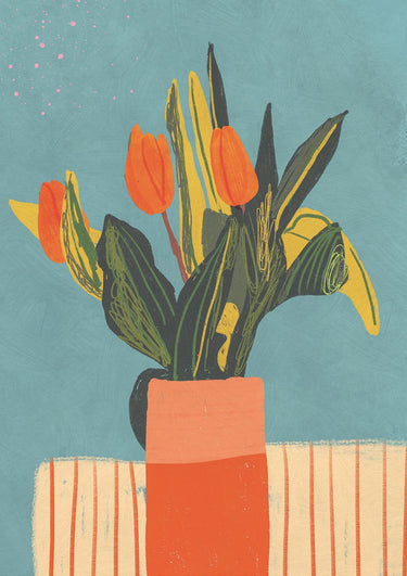 Red tulips By Gigi Rosado - Kuriosis Fine Art GmbH