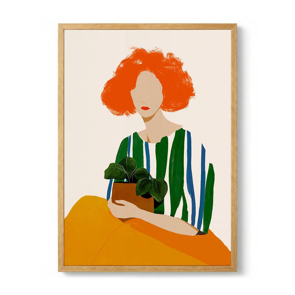 Redhead Holding Plant by CATS AND DOTZ