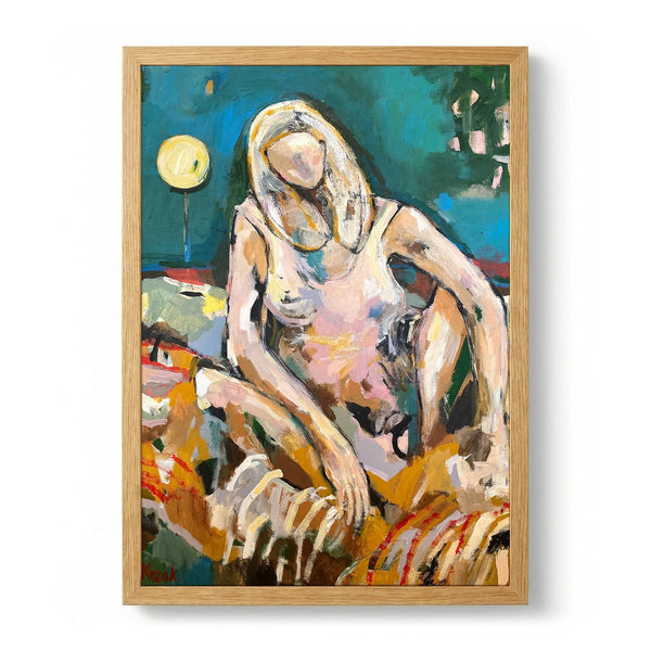 Relaxed Blonde Figure by Magdalena