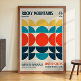 Rocky Mountains National Park Travel Poster by Retrodrome - Kuriosis Fine Art GmbH