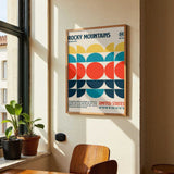 Rocky Mountains National Park Travel Poster by Retrodrome - Kuriosis Fine Art GmbH