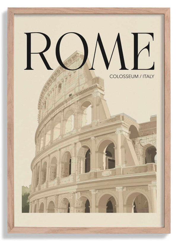Rome Travel Poster par Andreas Magnusson
