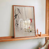 Rooster and Hen with Chicks by WANTANABE SEITEI - Kuriosis Fine Art GmbH