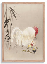 Rooster and Hen with Chicks by WANTANABE SEITEI - Kuriosis Fine Art GmbH