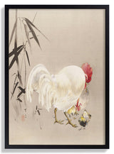 Rooster and Hen with Chicks by WANTANABE SEITEI - Kuriosis Fine Art GmbH