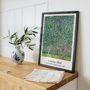 Rose Bushes Under The Trees by Gustav Klimt - Kuriosis Fine Art GmbH