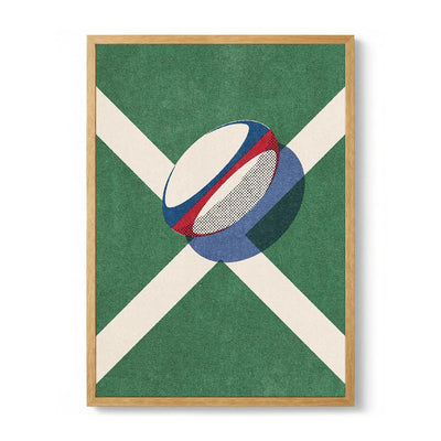 Rugby Ball Field Lines by Daniel Coulmann