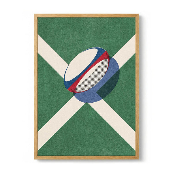Rugby Ball Field Lines by Daniel Coulmann