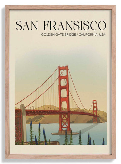 San Fransisco Travel Poster door Andreas Magnusson