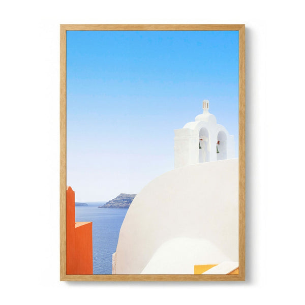 Santorini White Church by Linda Wride