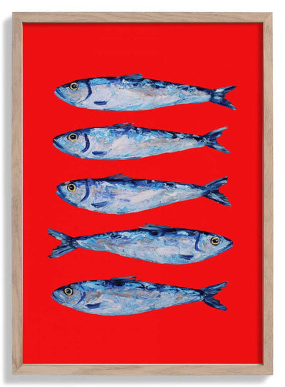 Sardines Berry Red door Alice Straker