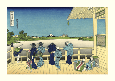 Sazai Hall Temple of Five Hundred Rankan by Katsushika Hokusai - Kuriosis Fine Art GmbH