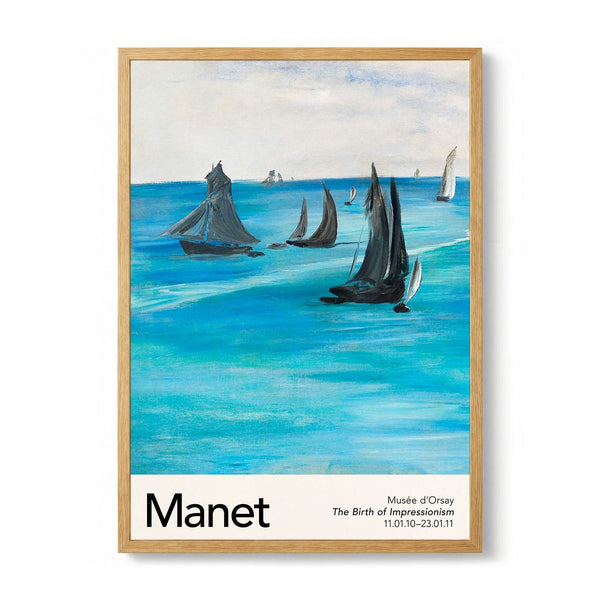 Sea View, Calm Weather by Manet Exhibition