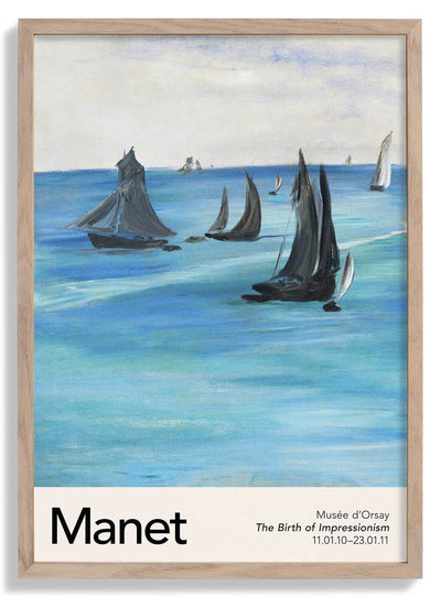 Sea View, Calm Weather by Manet Exhibition