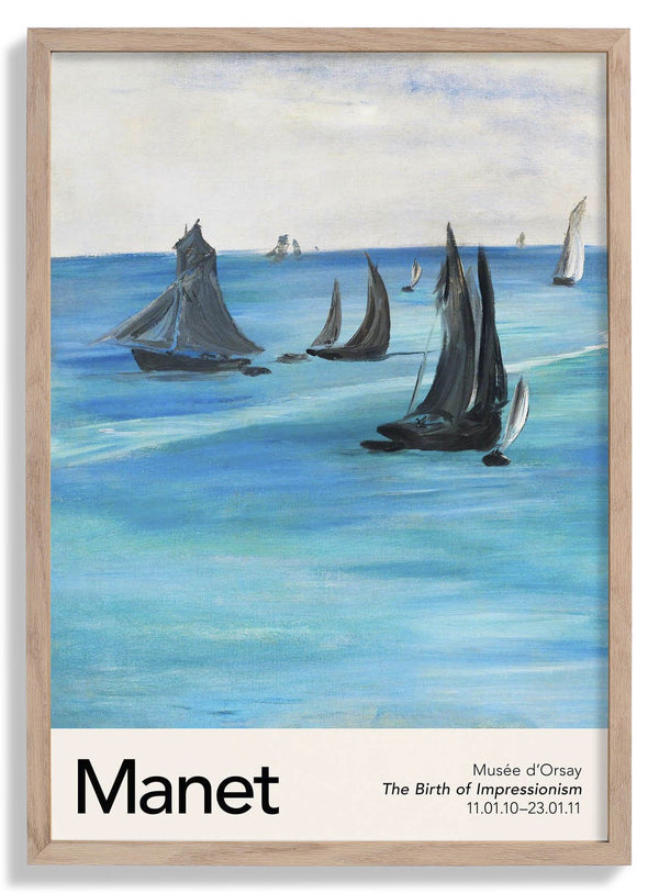 Sea View, Calm Weather by Manet Exhibition
