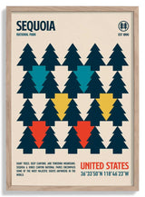Sequoia National Park Travel Poster by Retrodrome - Kuriosis Fine Art GmbH