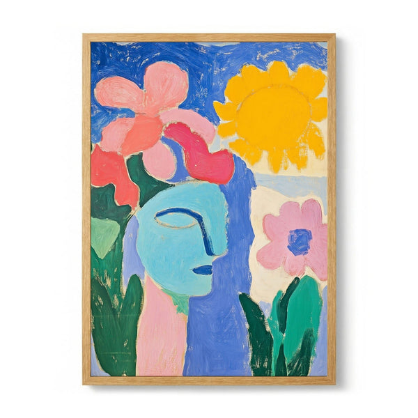 Serene Face Sunny Garden by Mathieu