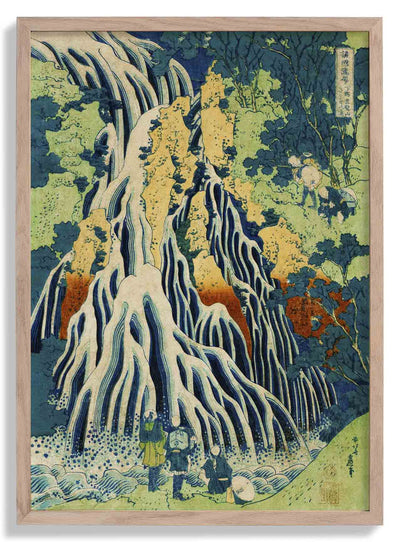 Shimotsuke Waterfall by Hokusai