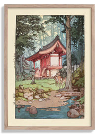 Shinrin no miya Ein Schrein im tiefen Wald 1940 von Hiroshi Yoshida - Kuriosis Fine Art GmbH