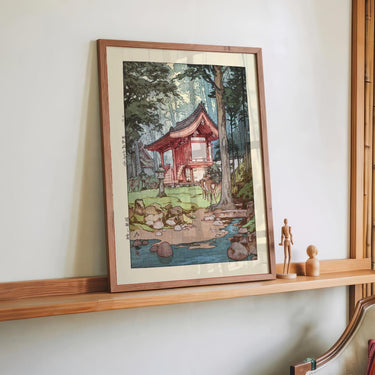 Shinrin no miya A shrine in the deep woods 1940 by Hiroshi Yoshida - Kuriosis Fine Art GmbH