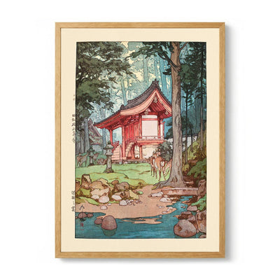 Shinrin no miya A shrine in the deep woods 1940 von Hiroshi Yoshida