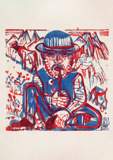Smoking Peasant by Ernst Kirchner - Kuriosis Fine Art GmbH
