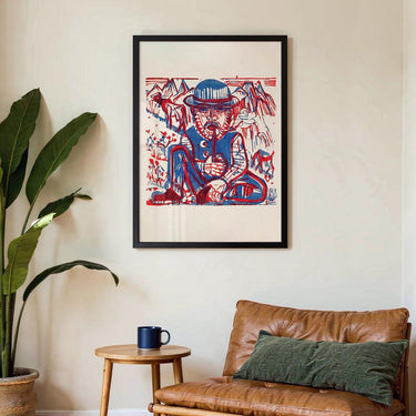 Smoking Peasant by Ernst Kirchner - Kuriosis Fine Art GmbH