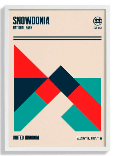 Snowdonia National Park Travel Poster by Retrodrome - Kuriosis Fine Art GmbH