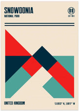 Snowdonia National Park Travel Poster by Retrodrome - Kuriosis Fine Art GmbH