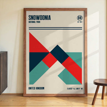 Snowdonia National Park Travel Poster by Retrodrome - Kuriosis Fine Art GmbH