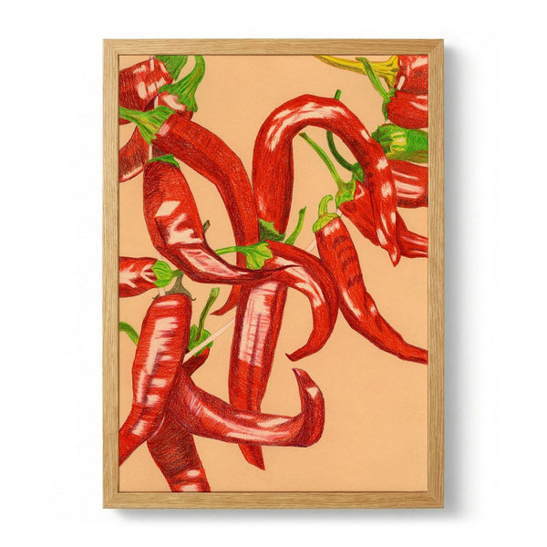 Spicy Red Peppers by Viktoriia