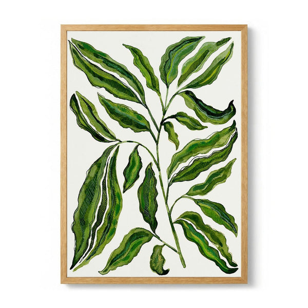 Sprig Of Leaves door Susan Black