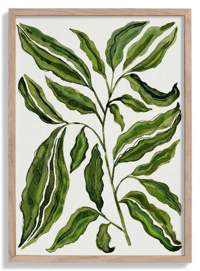 Sprig Of Leaves door Susan Black